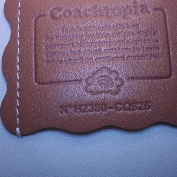 Coach Ergo Bag In Coachtopia Leather rare Sleepy Caterpillar Print with dust and